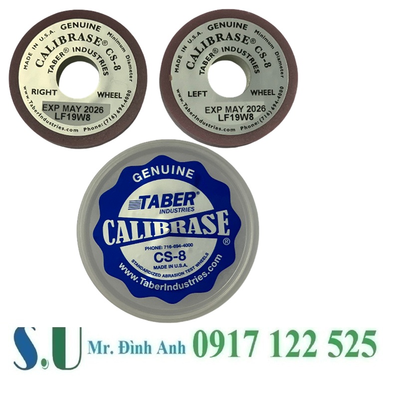 Đá mài Taber CS-8: Giải pháp kiểm tra độ mài mòn chuẩn xác cho vật liệu mỏng