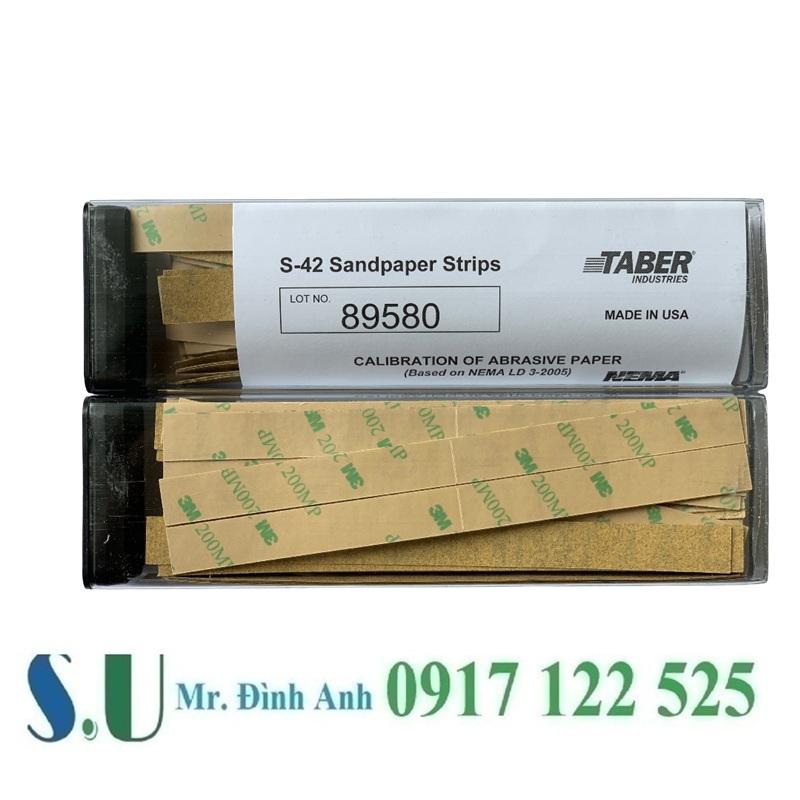 Giấy mài Taber S-42: Chuẩn hóa máy kiểm tra độ mài mòn