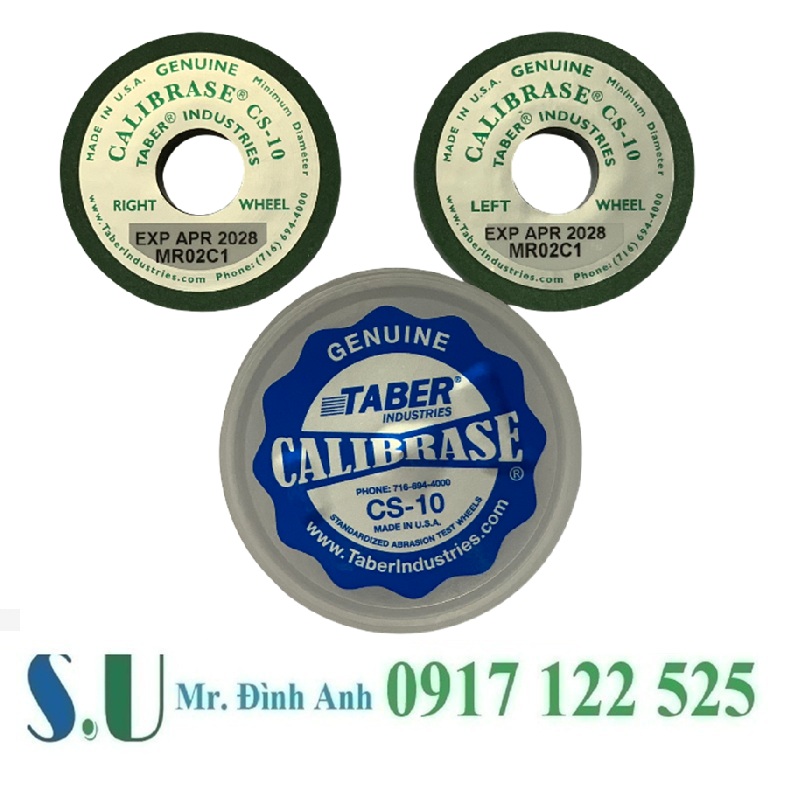 Đá Mài Taber CS-10: Giải Pháp Đo Lường Độ Bền Vải & Vật Liệu Chuẩn Quốc Tế