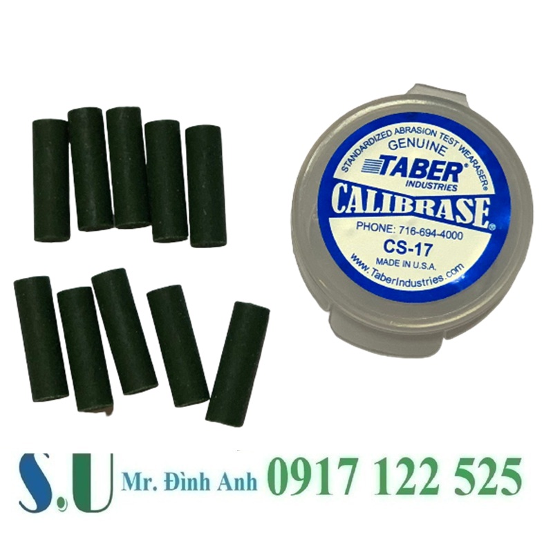 Thanh mài CS-17 hãng Taber loại 10 thanh: Chuẩn mực kiểm tra độ mài mòn