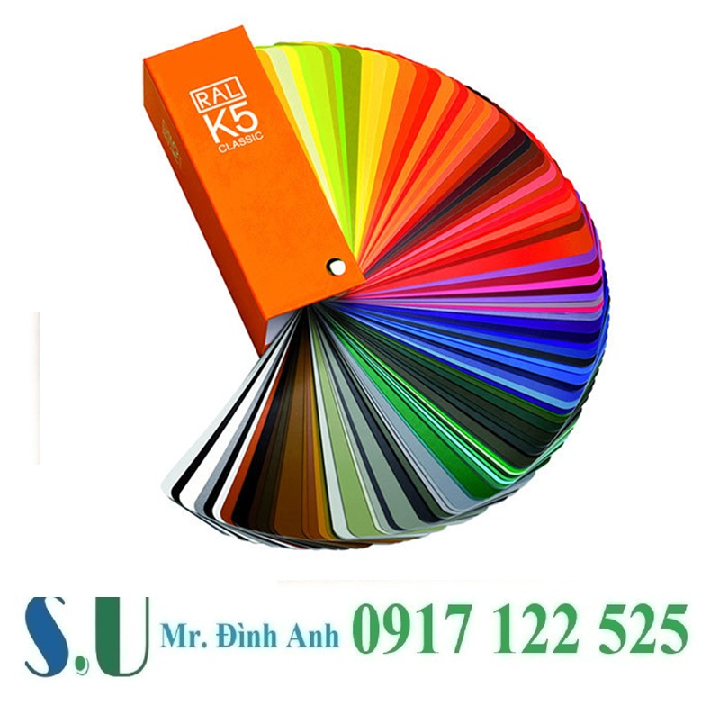 Quạt màu RAL K5 chuẩn Châu Âu cho ngành sơn