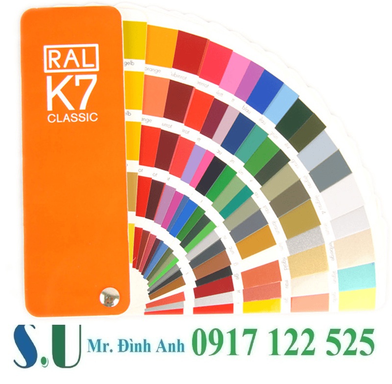 Quạt Màu So Màu Sơn RAL K7 – “Thư Viện Màu Di Động” Cho Ngành Sơn