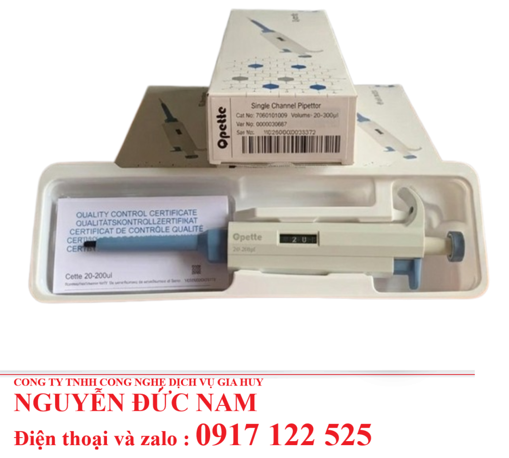 Micropipet Tự Động 1 Kênh Dải Đo 0.1-1000ul | Chính Xác & Dễ Dùng
