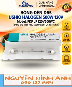 Bóng đèn halogen Ushio FDF JP120V-500WC6 500W 120V, tungsten 3200K